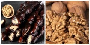 1 kg Saf Pekmezli Maraş Cevizli Sucuk - 1 kg Maraş18 Kelebek Ceviz İçi