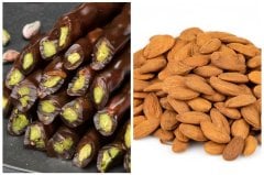 Antep Fıstıklı Pekmezli Maraş Sucuğu 500 gr - Ak Badem 500 gr