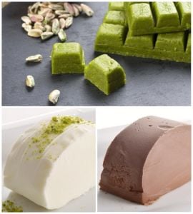 500 gr Maraş Fıstık Ezmesi - 500 gr Sade Maraş Dondurması - 500 gr Kakaolu Maraş Dondurması
