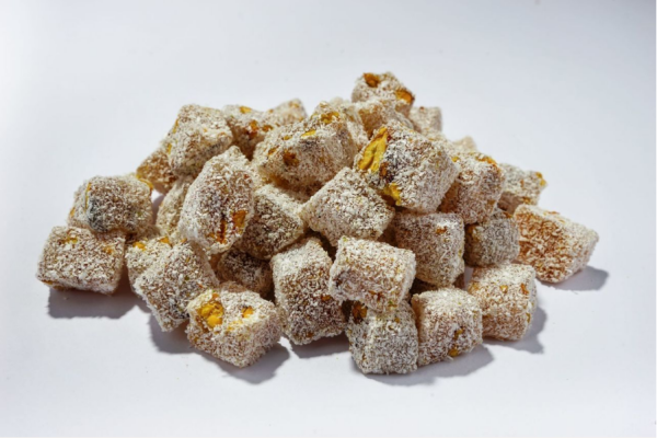 Çifte Kavrulmuş Hindistan Cevizli Fıstıklı Lokum 250 gr