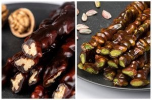 Saf Pekmezli Maraş Cevizli Sucuk 1 kg - Antep Fıstıklı Pekmezli Maraş Sucuğu Premium 500 gr